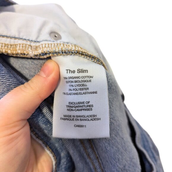 Womens Bootlegger Medium Wash Denim Blue Jeans High Waisted Distressed Size 30 - Picture 8 of 9